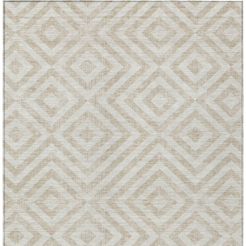 HomeRoots Geometric Transitional Rectangle Outdoor Rug