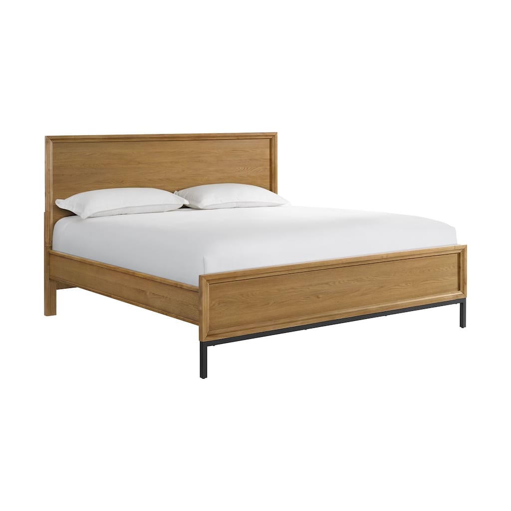 Newport Wood Bed, Natural Oak, King