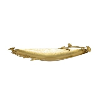 Jiallo Eldora Boat Shaped Tray - Satin Gold