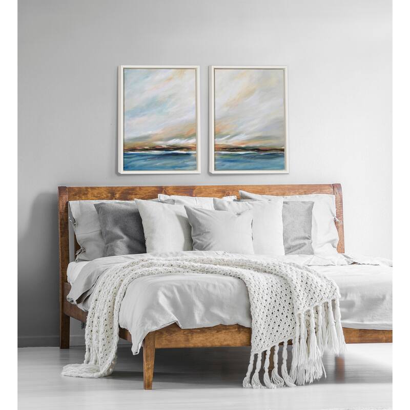 Kate and Laurel Sylvie Sunday Morning Framed Canvas by Mary Sparrow
