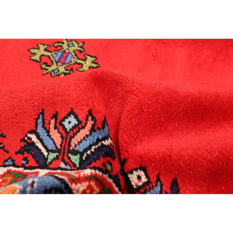 ECARPETGALLERY Hand-knotted Royal Maroc Red Wool Rug - 5'9 x 8'0