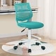 preview thumbnail 7 of 36, HomyLin Plastic Mesh Adjustable Armless Desk Chair with Rolling Wheels Kids Teen
