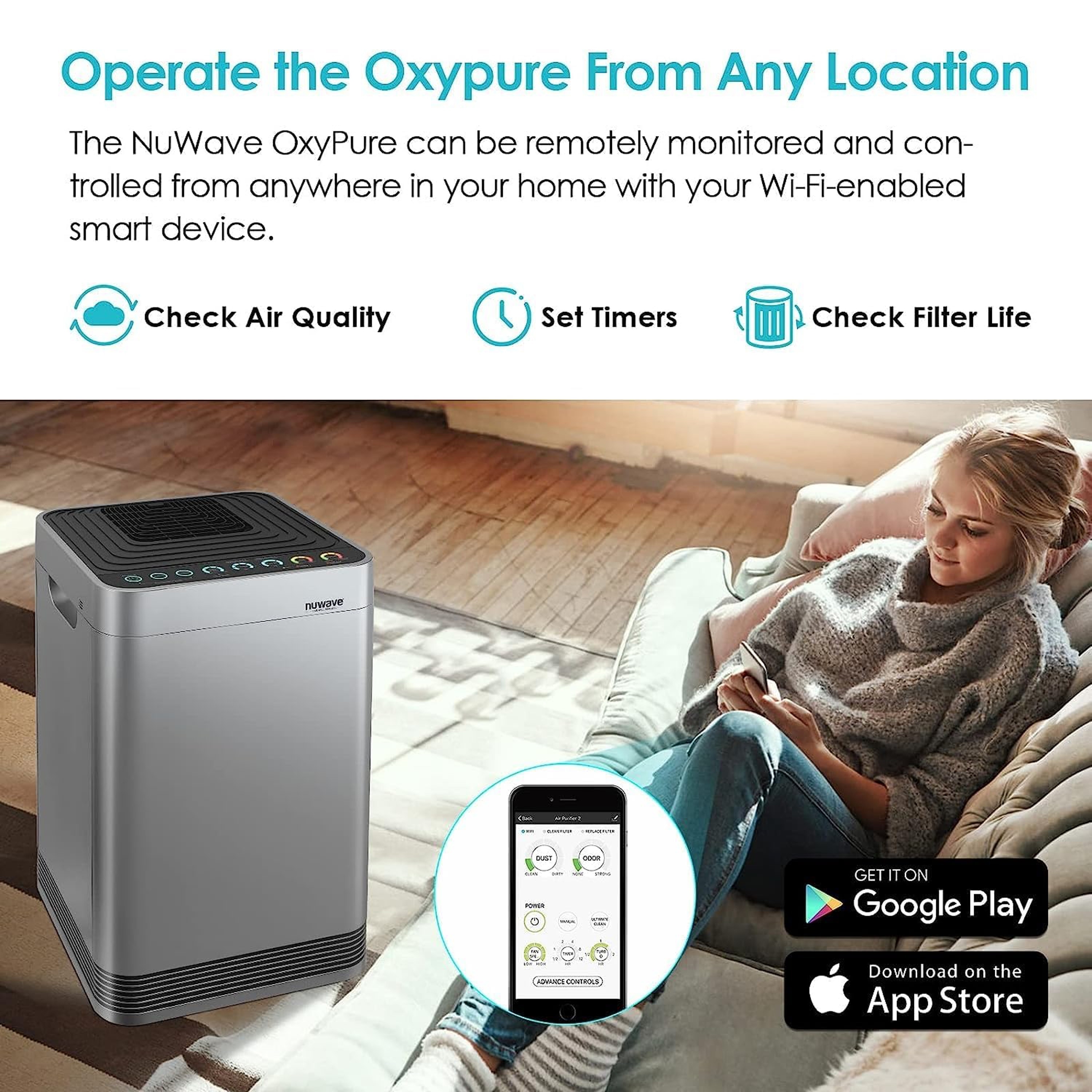 Nuwave OxyPure Air Purifier Grey