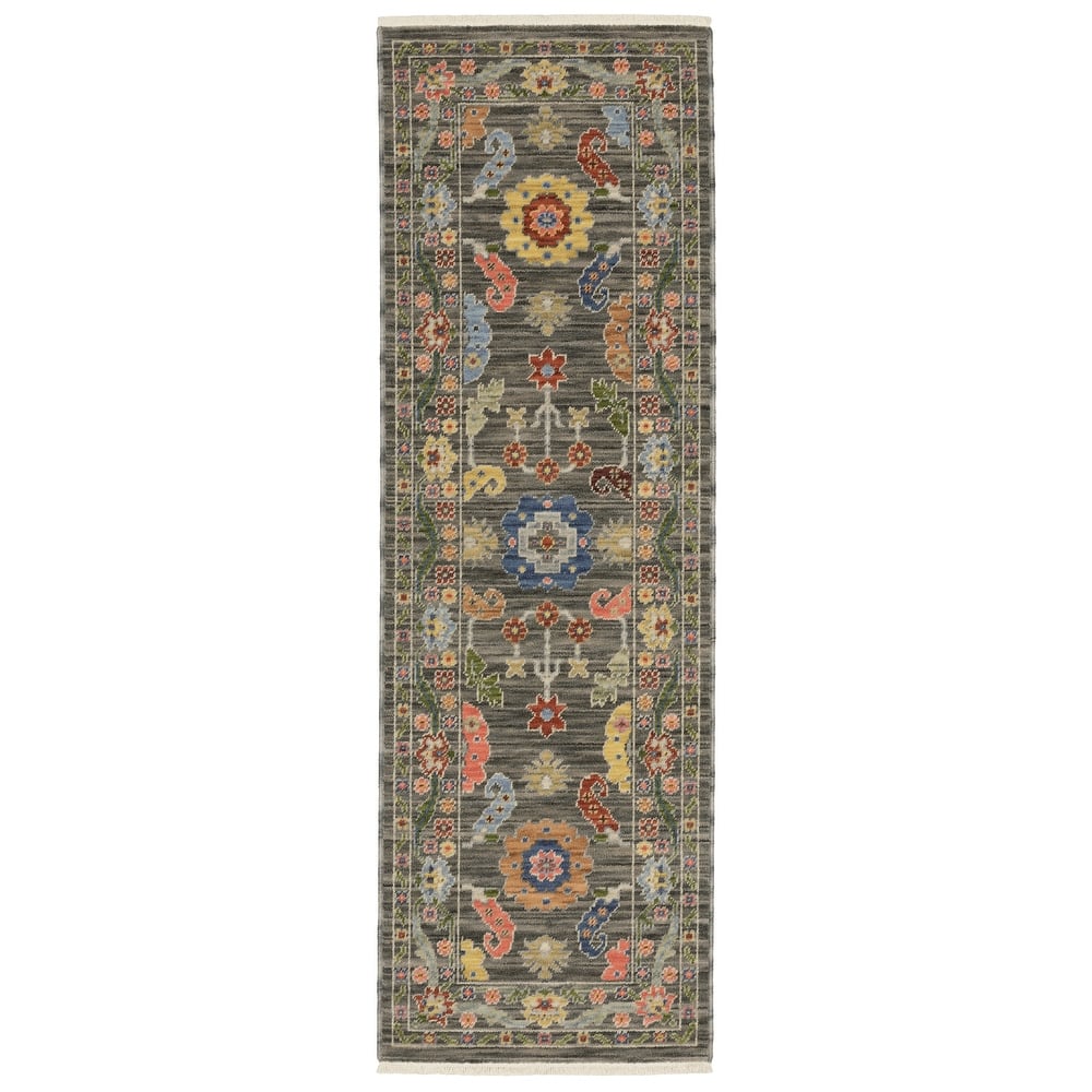 Style Haven Lawson Traditional Bordered Wool Fringe Edge Area Rug
