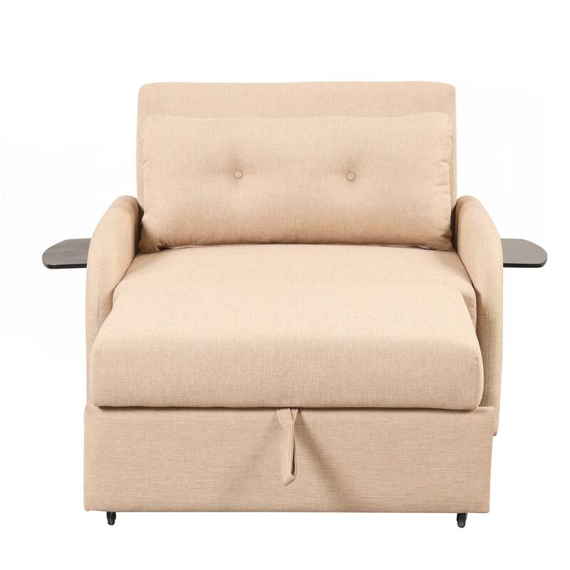 Pull Out Sofa Sleeper 3 in 1 with 2 Wing Table