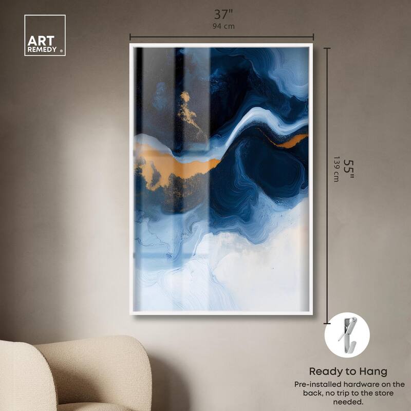 Blue Deep I Shadowbox by Art Remedy