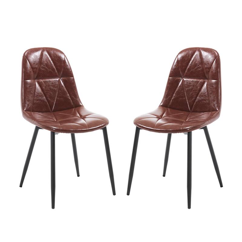 Ergonomic Dining Chairs - 330LB Capacity, Water-Resistant, Set of 2/4