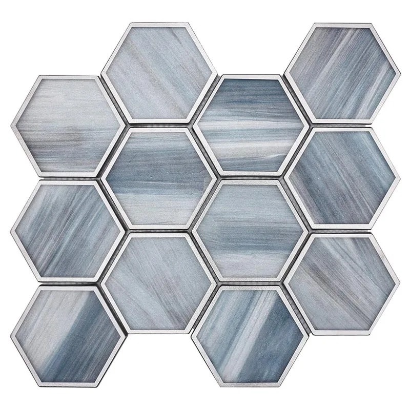 Emser Picket 11-Pack Blue Glass Border Tile (10-in x 10-in)