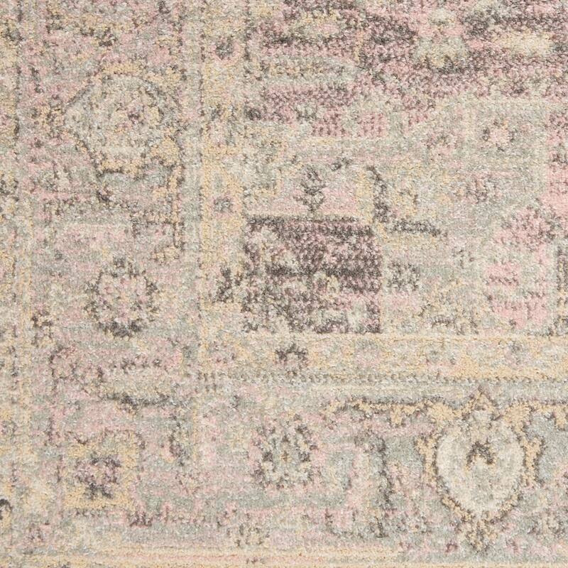HomeRootsFloral Medallion Transitional Rectangle Area Rug - 108' X '72' X '0.5