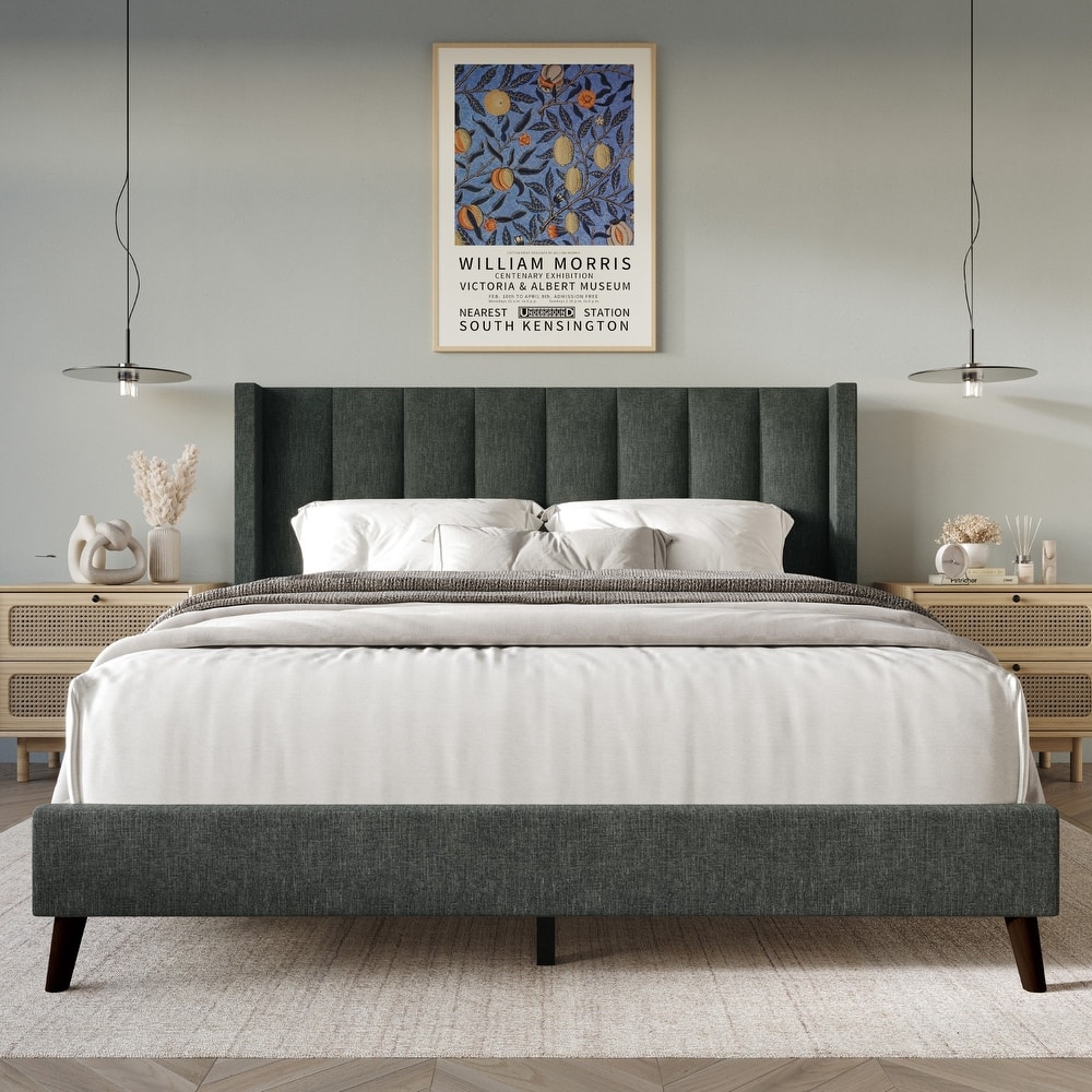 Clayfell Cranston Upholstered Panel Bed