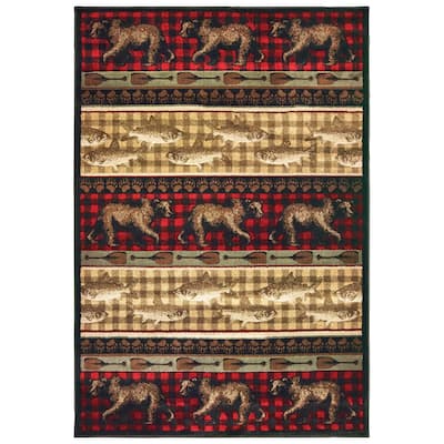 Style Haven Westley Forest Parade Lodge Area Rug