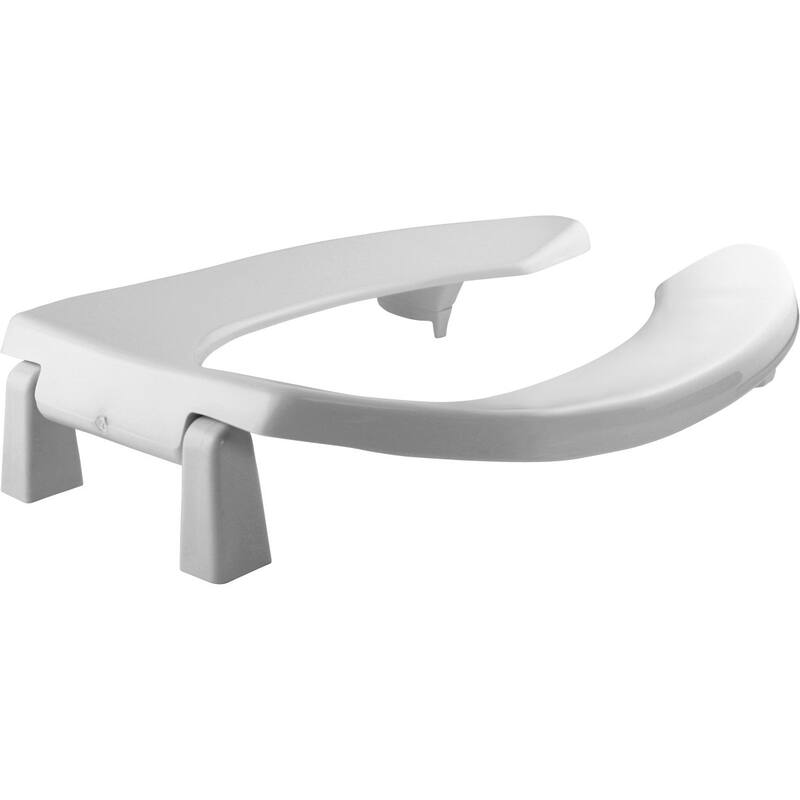 Bemis Medic-Aid® Elongated Plastic Open Front Toilet Seat Less - White