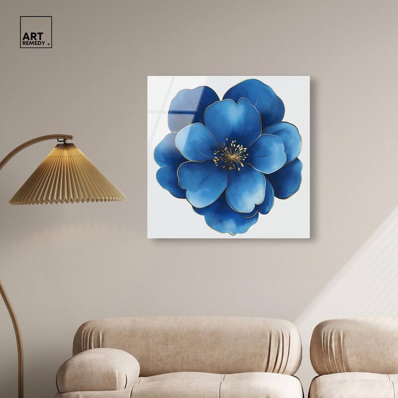 Blue Brilliance I Acrylic by Art Remedy, Ready to Hang
