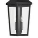 preview thumbnail 4 of 12, Cleary 2-Light Outdoor Pendant with Clear Glass - 24.75