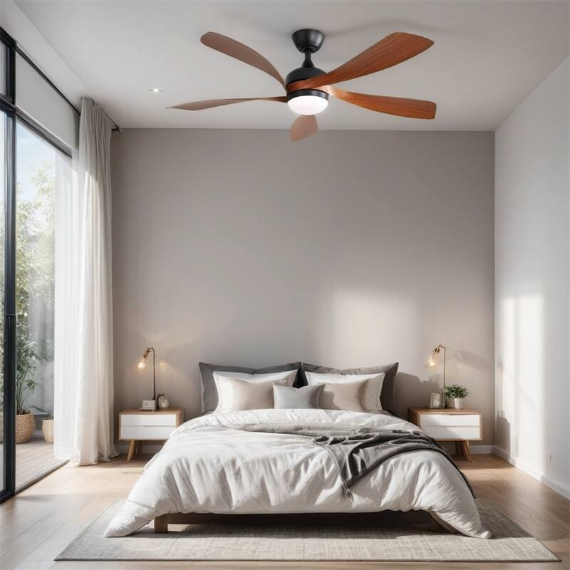 52" Dimmable Led Ceiling Fan with Remote Control,Reversible DC Motor