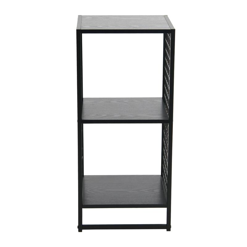 Household Essentials Trellis Open Storage Bookshelf with 2 Cube Compartments