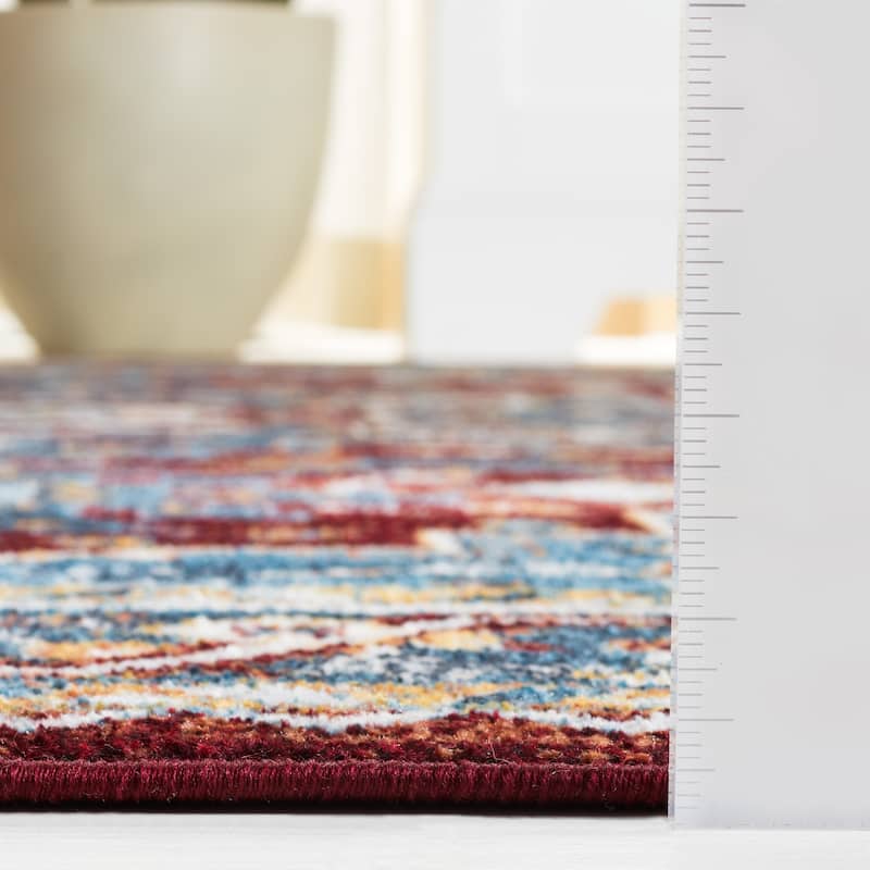SAFAVIEH Bayside Machine Washable Milica Oriental Rug