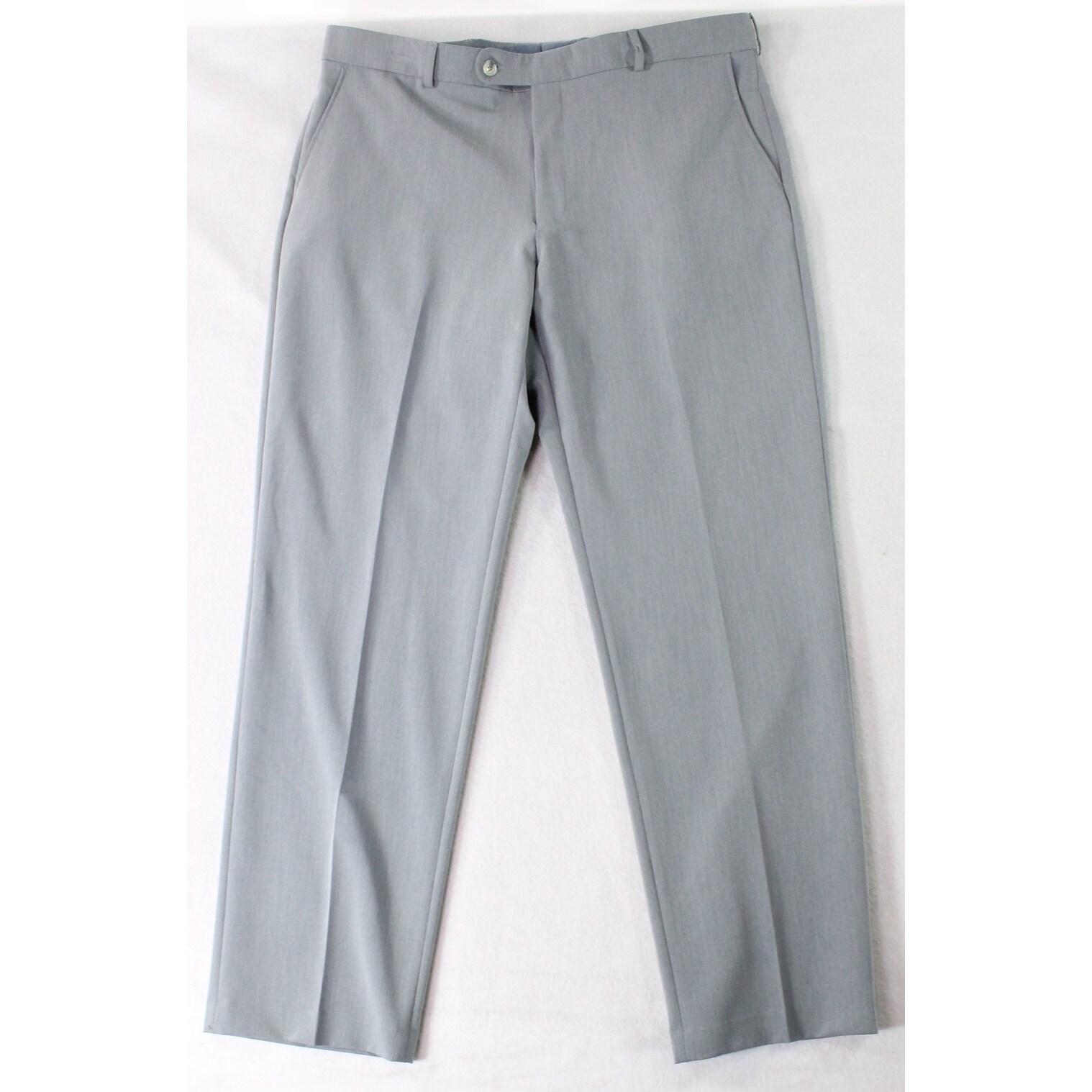 Shop 1946 By Ballin Solid Gray Mens Size 38x32 Flat Front Dress
