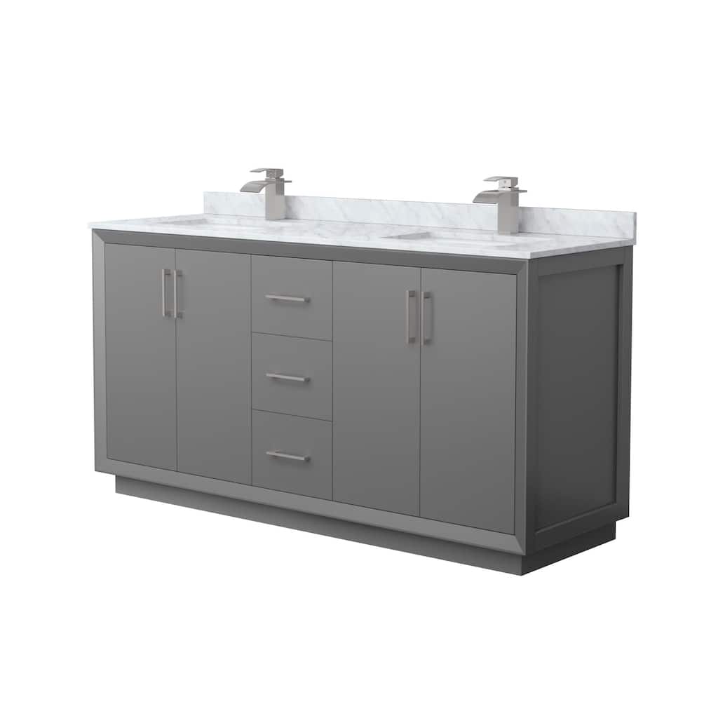 Wyndham Collection WCF414166D-NAT-UNSMXX Strada 66" Free Standing