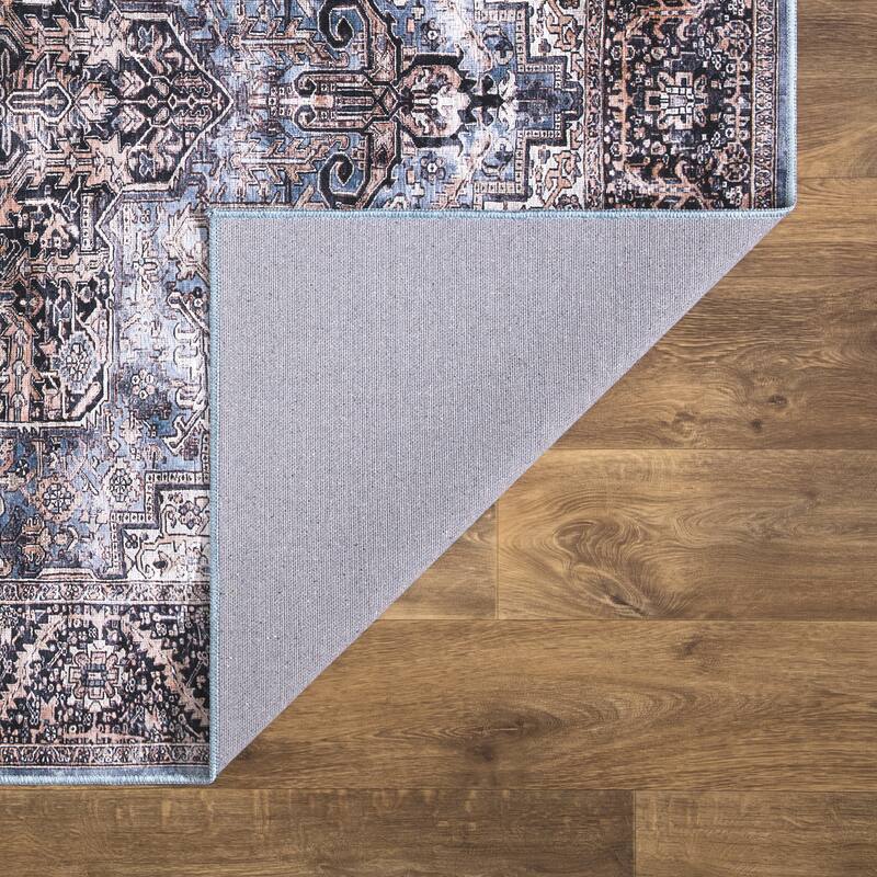 Abani Rugs Lola LOL160A Vintage Brown Blue Area Rug