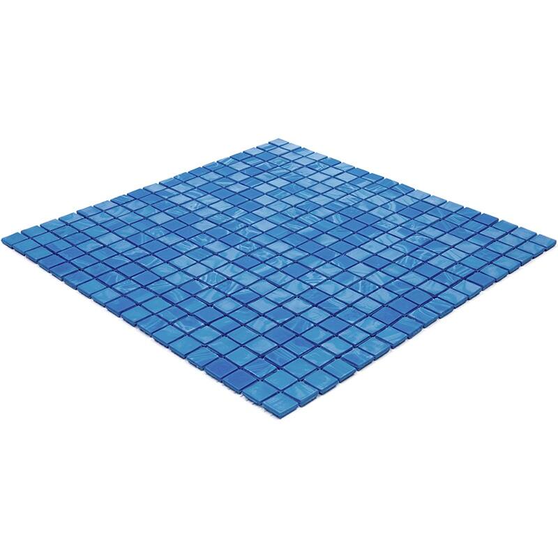 Apollo tile 12" x 12" Skosh Glossy Sapphire Blue Glass Tile (18.69 sq ft/case) - 20 Pack