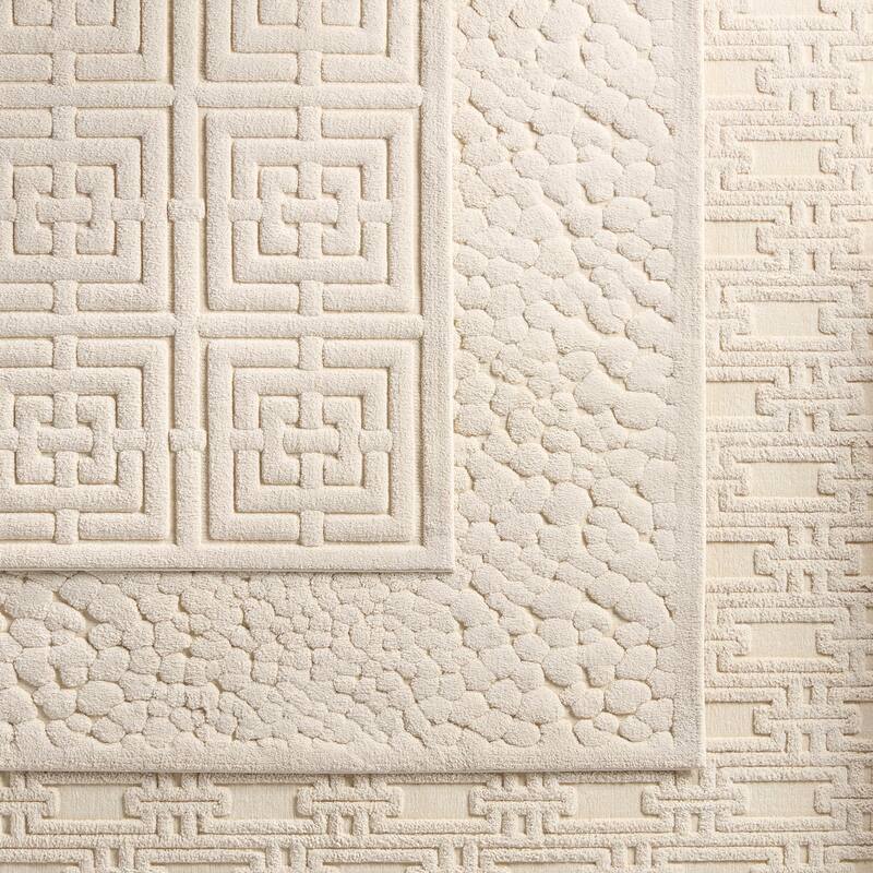 Fadil Geometric Cream Rug