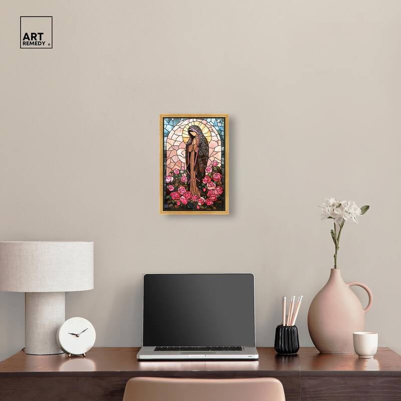Glass Rosarium Guardian Canvas by Art Remedy