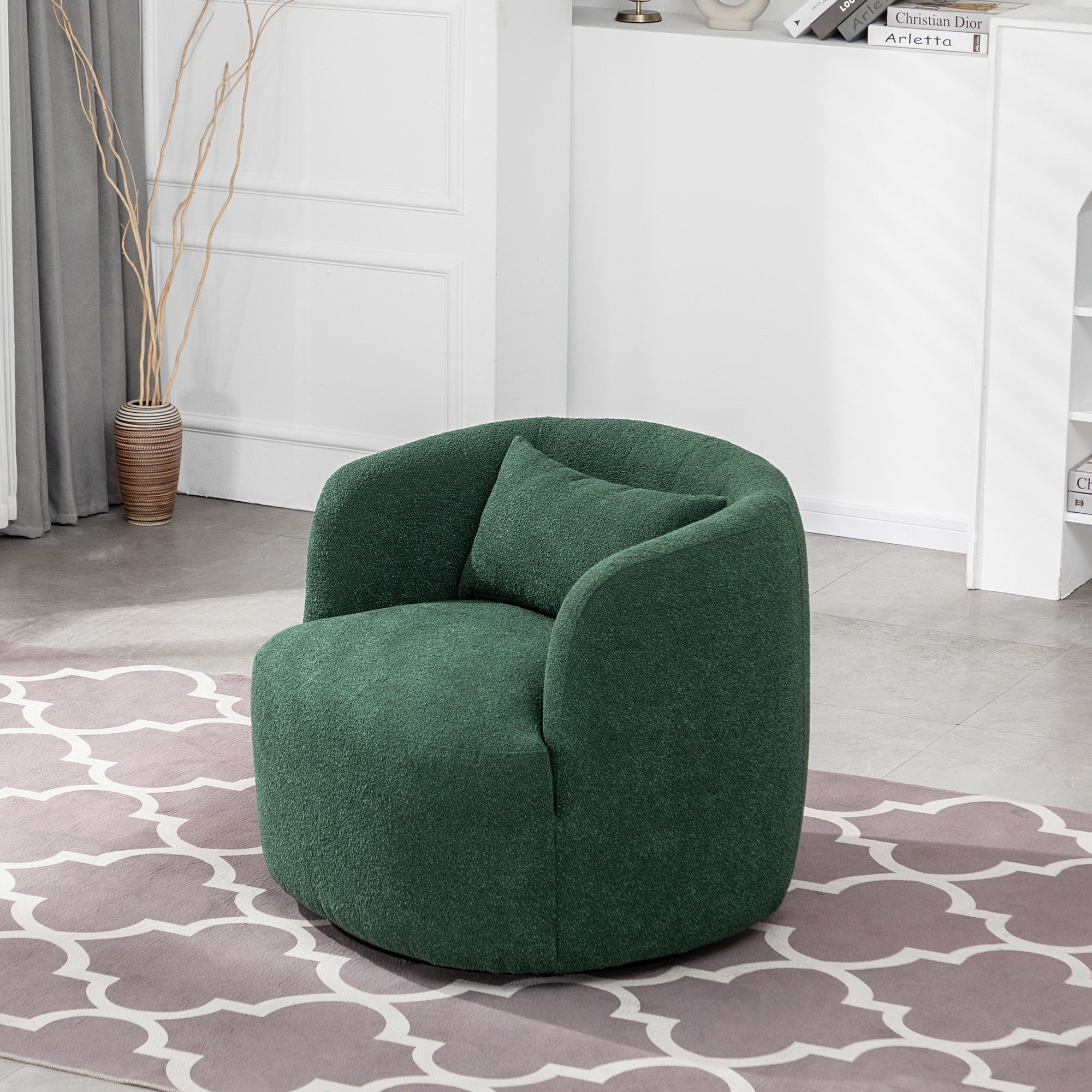 Hayek fabric swivel armchair outlet