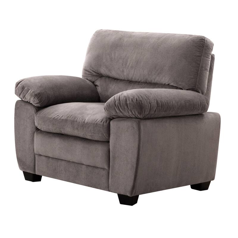 Andres Contemporary Plush Upholstered Living Room Reclining Chair