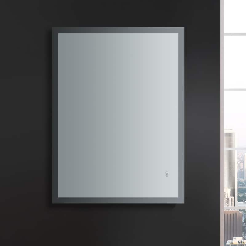 Fresca Luminosa 36" x 48" Framed Bathroom Mirror with Halo LED