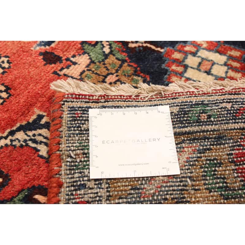 ECARPETGALLERY Hand-knotted Andelz Red Wool Rug - 3'5 x 10'11