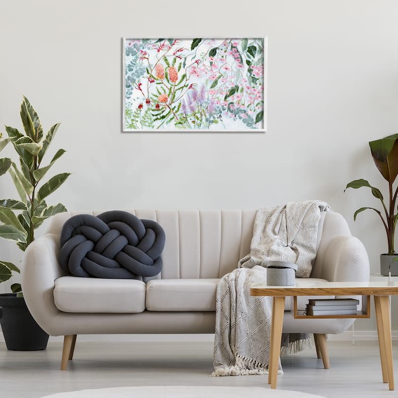 Stupell Elegant Garden Flowers Framed Giclee Art Design By Meredith Howse