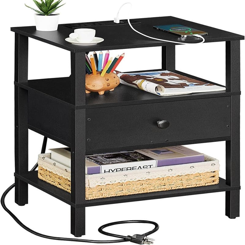 Nightstand with Charging Station