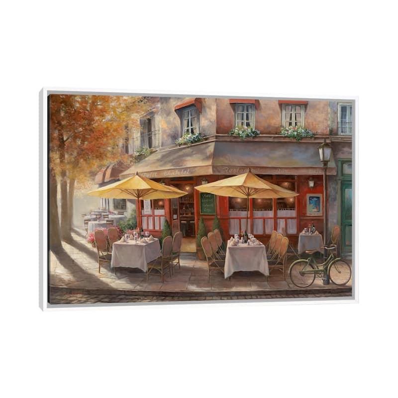 iCanvas "Le Petit Chatlet" by T.C. Chiu Framed - White - 26x40