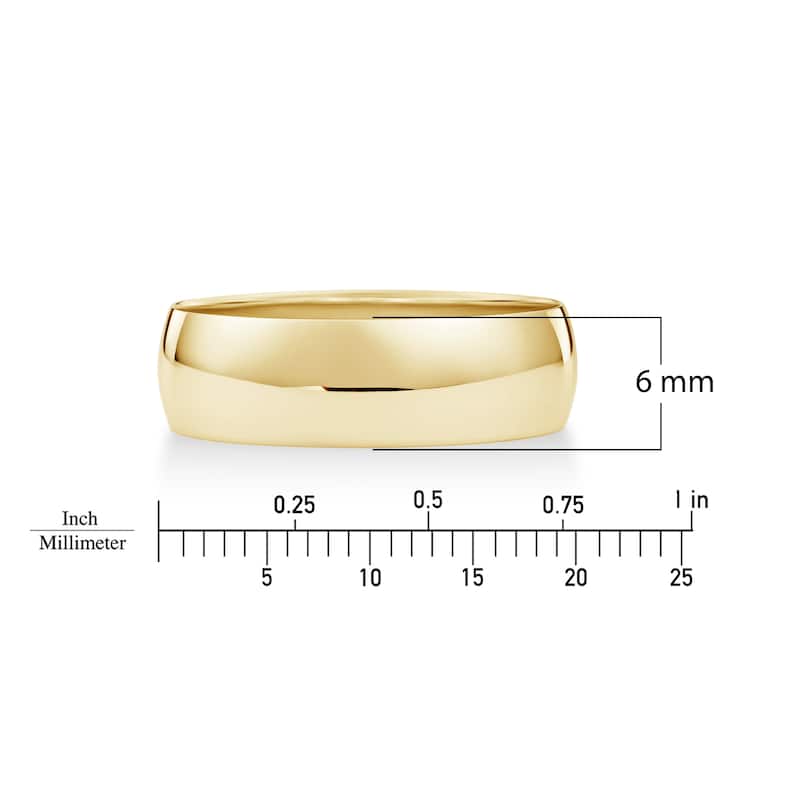 Clover Yellow Gold High-Polish Classic Wedding Band