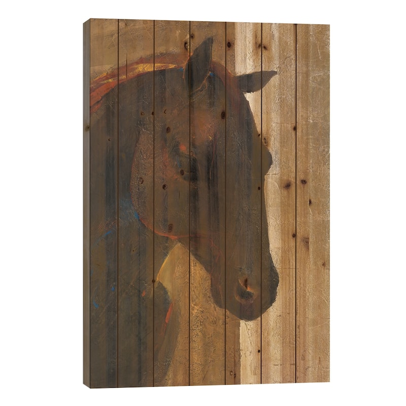 Trojan Horse I Print On Wood by Albena Hristova - Multi-Color - 40x26x1.5