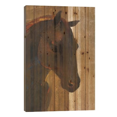 Trojan Horse I Print On Wood by Albena Hristova - Multi-Color