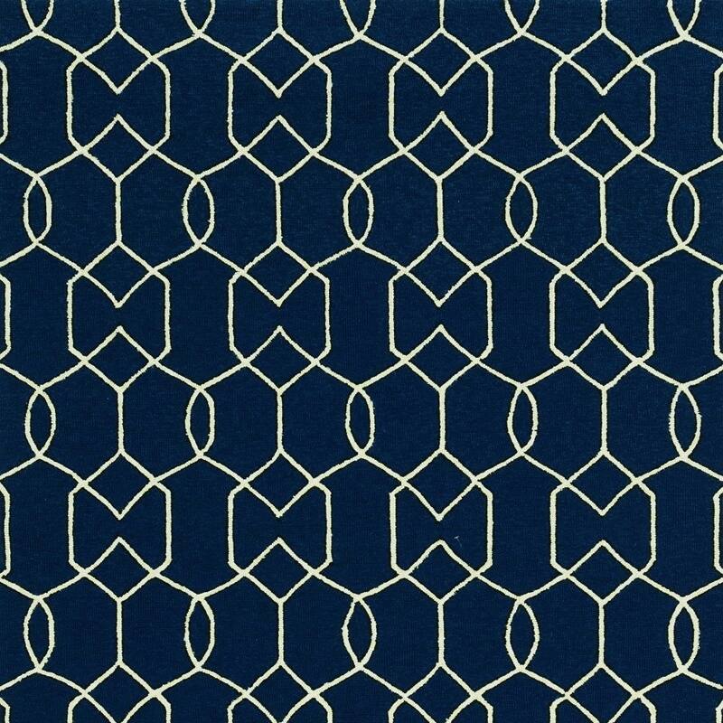 Pari Sleek Geometric Weather Resistant Modern Chic Hand-Woven Outdoor Rug - 8' X 11'