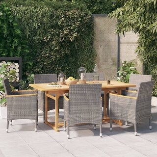 vidaXL Patio Dining Set with Cushions - 70.9