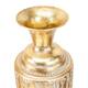 Set of 3 Contemporary Glam Gold Iron Vases