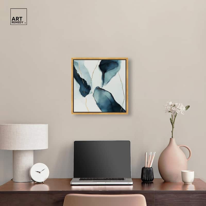 Cerulean Flow II Canvas by Art Remedy