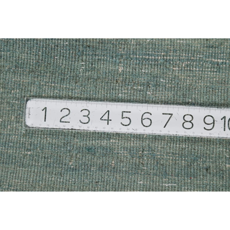 Modern Gabbeh Oriental Rug Solid Handmade Wool Carpet - 3'4"x 4'9"