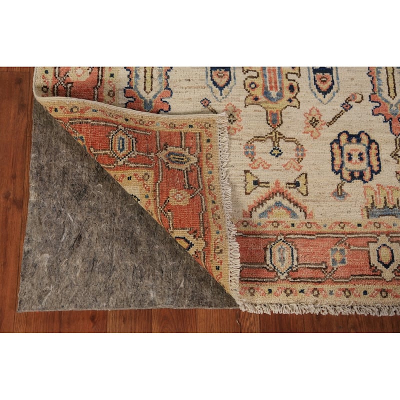 Vegetable Dye Heriz Serapi Oriental Rug Hand-Knotted Foyer Wool Carpet - 3'4"x 5'0"