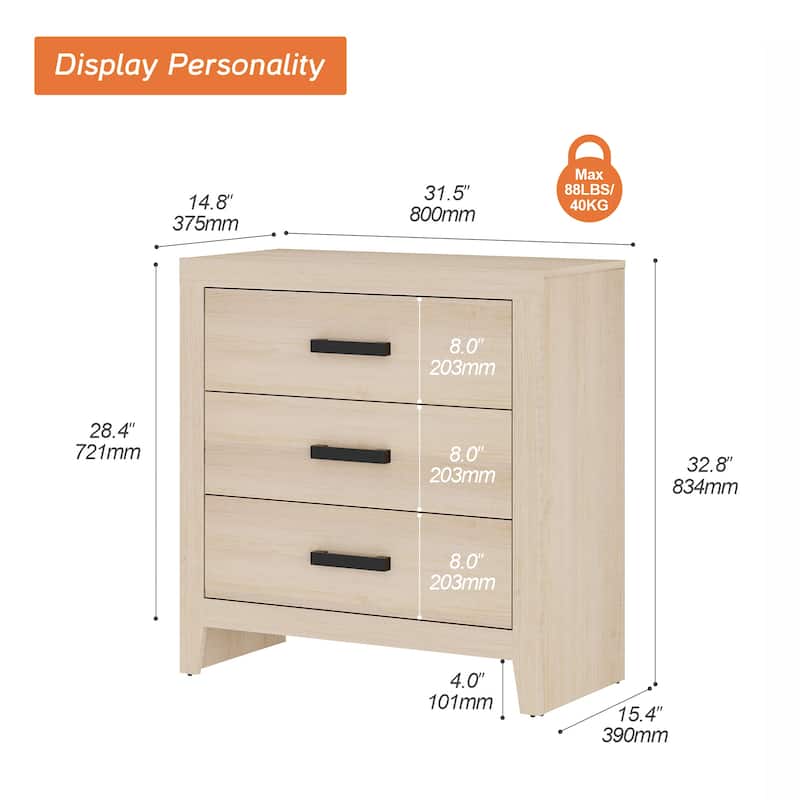 WAMPAT Farmhouse TV Stand, Modern Wood Media Console, Rustic Entertainment Center with Storage for Living Room, Bedroom