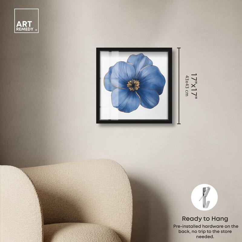 Blue Brilliance II Shadowbox by Art Remedy
