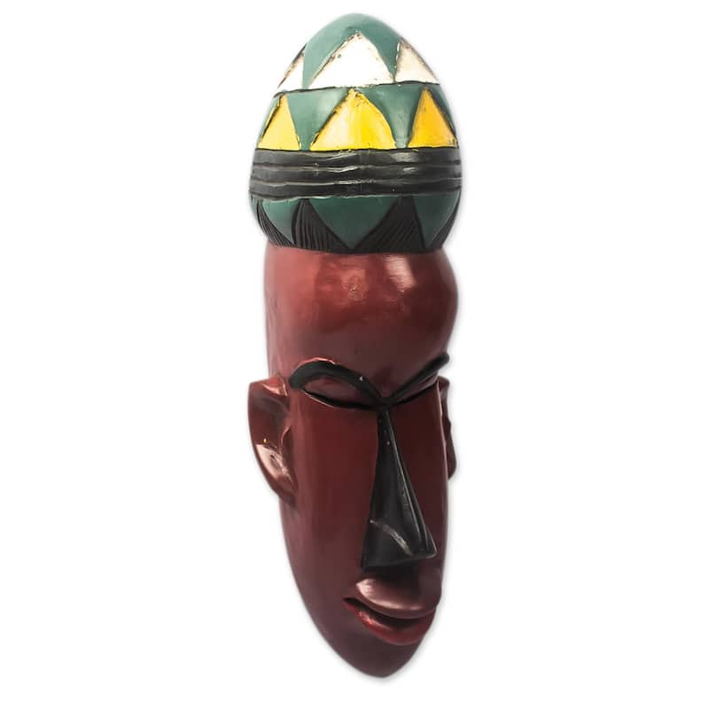 Novica Handmade Lorm African Wood Mask
