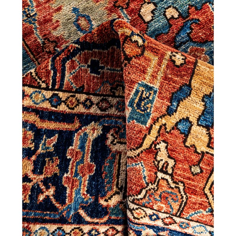 Serapi One-of-a-Kind Hand-Knotted Area Rug - Red - 4' 2" x 5' 10"