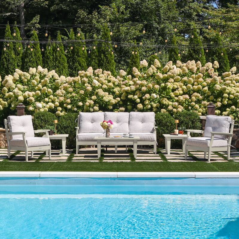 HIGHWOOD Lehigh 6-Piece Couch and Chair Deep Seating Set