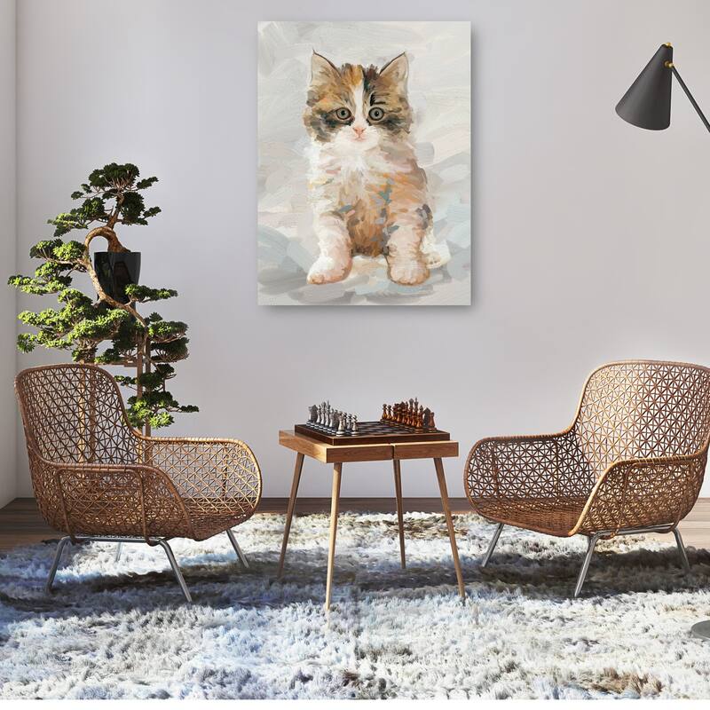 Pretty Kitty II By Studio Arts Canvas Art Print