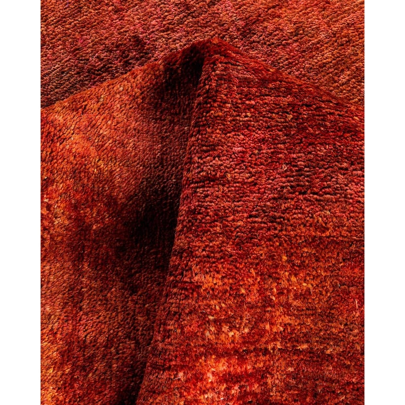 Vibrance One-of-a-Kind Hand-Knotted Area Rug - Orange, 3' 10" x 6' 3" - 3' 10" x 6' 3"